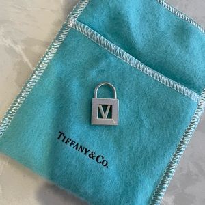 Tiffany & Co V lock charm
